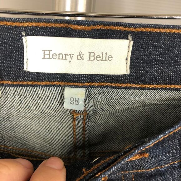 HENRY & BELLE Randolph Ideal Skinny Jeans Dark Wash NWT Sz 28‎ - Picture 6 of 8